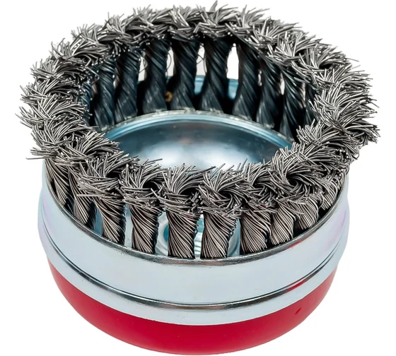 74672 Щетка для УШМ Heavy Duty, 100 мм, М14, Чашка, крученая проволока 0,5 мм// Matrix