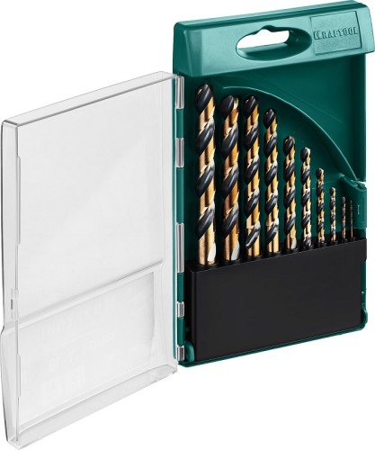 29656-H10 Набор сверл по металлу KRAFTOOL COBALT-8, 10 шт, (1-10 мм)