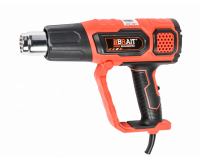 Фен строительный BRAIT BHG2000PRO (2000Вт, кейс, 60-600С, 5 насадок, 3 ск, эл. табло)