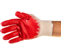 67724 Перчатки трикотажные с натуральным латексным обливом, 13 класс// Россия