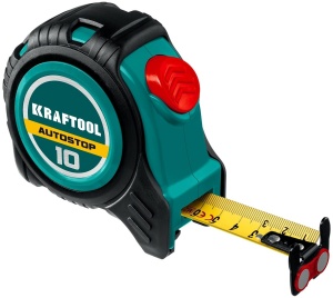 3412-10-25 Рулетка KRAFTOOL AutoStop 10м / 25мм