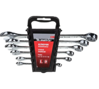 15414 Набор ключей комбинированных,6-17 мм,6шт// Matrix