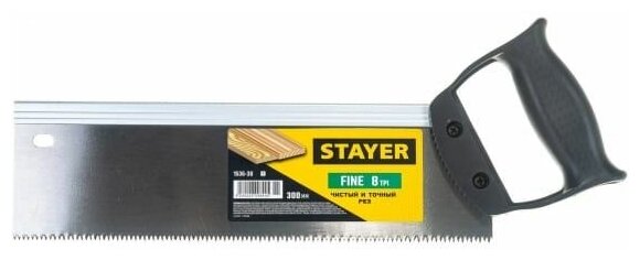 1536-30_z01 Ножовка для стусла STAYER Fine 300 мм