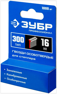 31643-16 Гвозди тип 300, 16 мм, 1000 шт