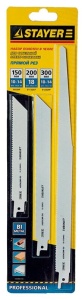 159460-H3 Полотна для сабельной эл. ножовки STAYER "PROFI, 3шт