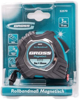 32570 Рулетка Magnetisch, 3мх16мм// Gross