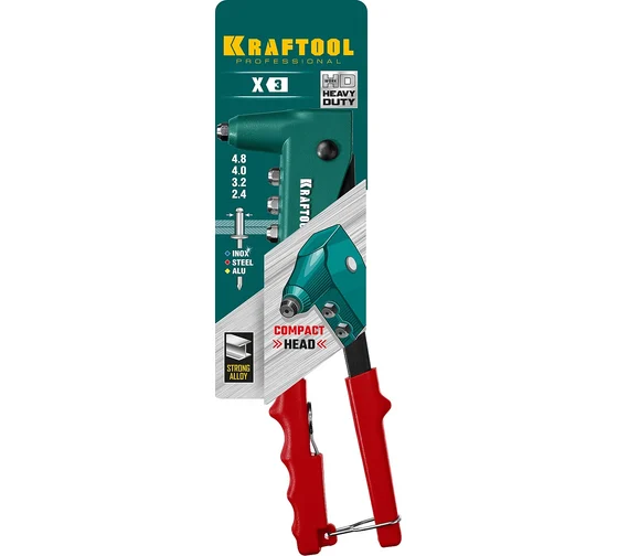 31170_z01 Заклепочник KRAFTOOL  X-3, 2.4 - 4.8 мм
