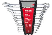 15412 Набор ключей комбинированных 6-12мм,12шт.// Matrix