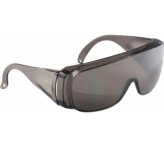 89156 Очки защитные открытого типа,затемненные,ударопрочные //Сибртех