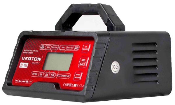З/У VERTON Energy BS-15A (2,2-180Ач, 12/24В, 10А, LCD)