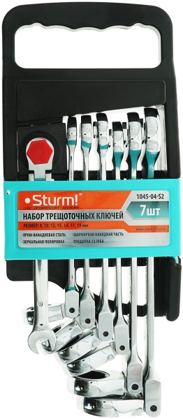 Набор трещоточных ключей Sturm 7шт 1045-04-S2