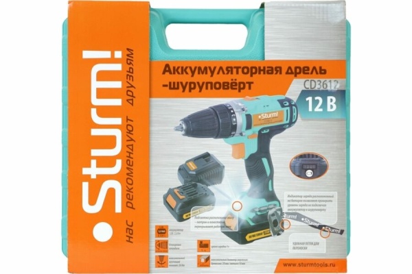 Акк. дрель Sturm CD3612