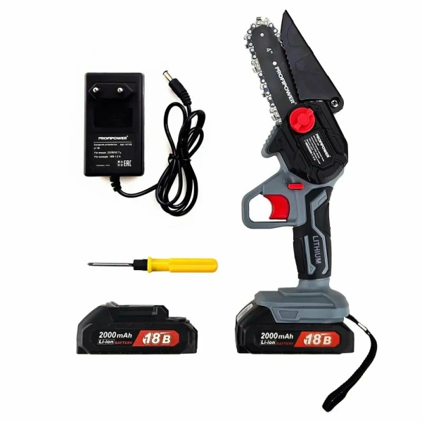 Акк. пила цепная ProfiPower MKGSD-18V (2х2.0Ач, 28 1/4 1,1мм)