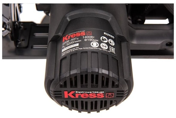 Пила дисковая KRESS KU420.1 (1400Вт, 185х30)