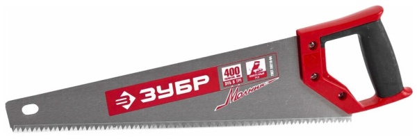 15075-40_z02 Ножовка по дереву ЗУБР "МОЛНИЯ-5" 400 мм