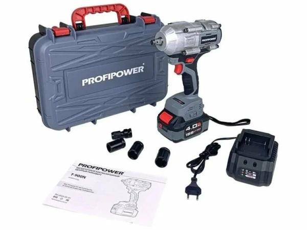 Акк. гайковерт ProfiPower T-900N (1х4,0Ач)