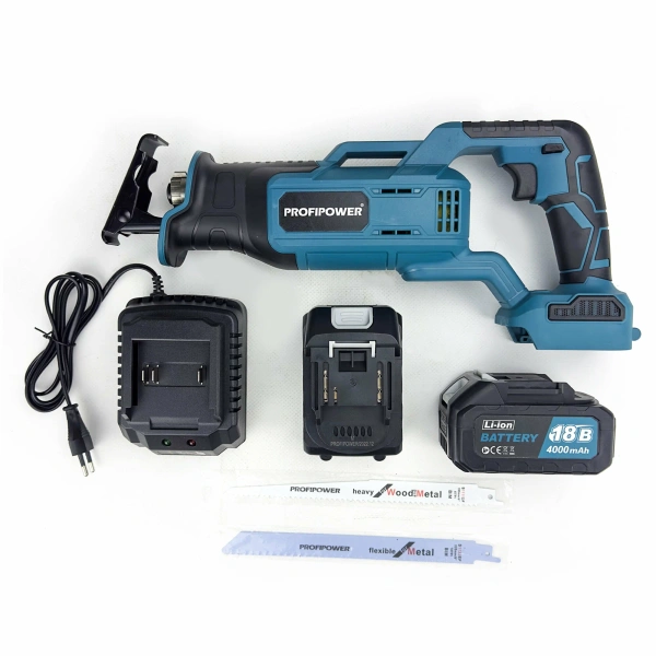 Акк. бесщеточная сабельная пила ProfiPower MKDJR-18V (2х4,0Ач)