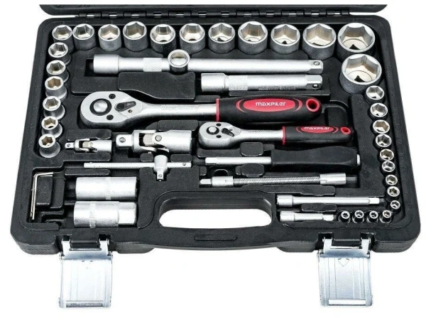 42406 Набор инструментов Maxpiler 94пр. 1/4", 1/2" (6гр.) (4-32мм) MXT-94-SET