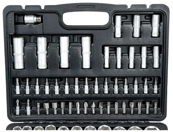 42406 Набор инструментов Maxpiler 94пр. 1/4", 1/2" (6гр.) (4-32мм) MXT-94-SET