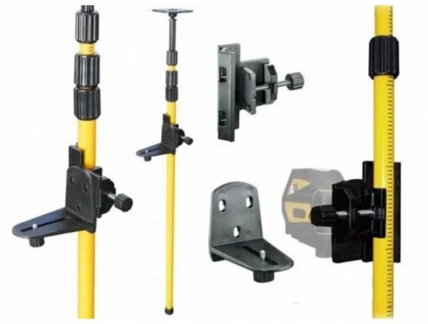 E0052 Штатив для лазерного уровня, распорная алюминиевая для установки уровня h=3м.